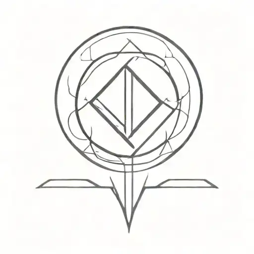 Awen Symbol In A Minimalistic