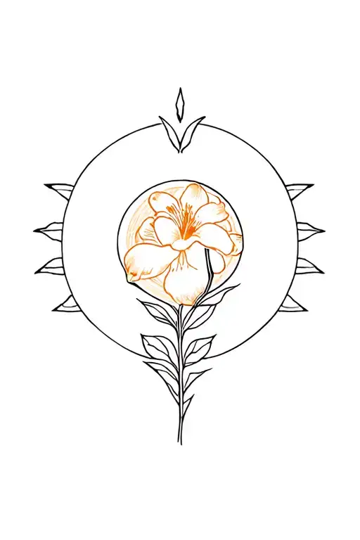 Lune Soleil Ibiscus Underboobs Female