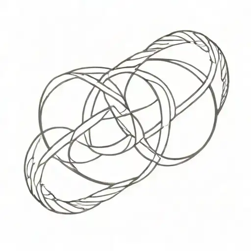 Infinity Symbol Intertwined With M And Sun