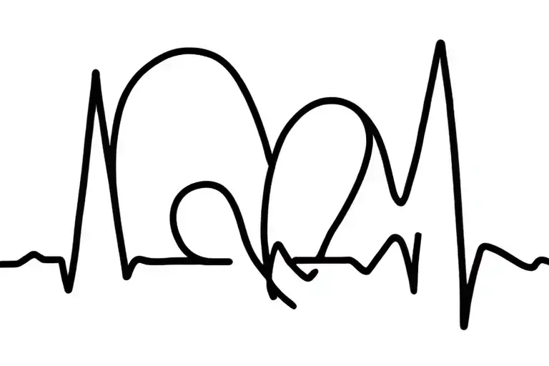 Its Ok Followed By Heart Beat Line