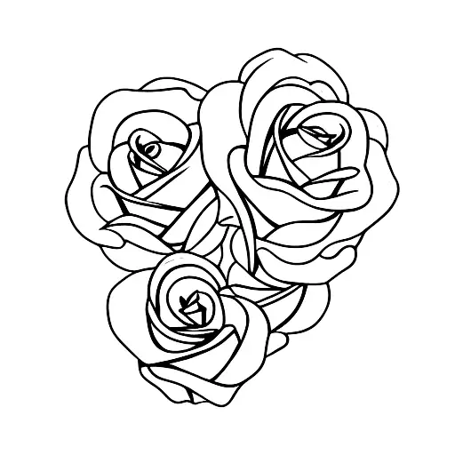 Rose With Faith As Stem