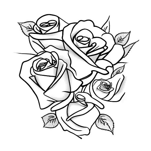 Rose With Writing As Steam