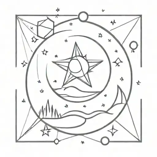 Sun Moon Stars Universe Inside