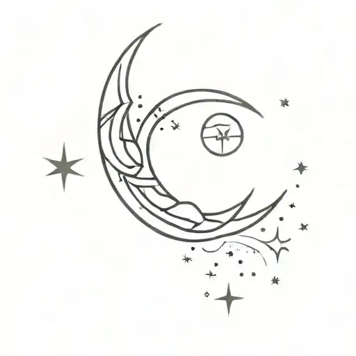 Sun Moon Stars Universe Inside