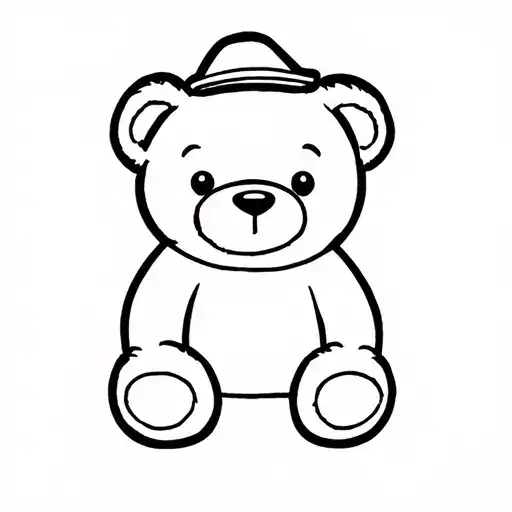 Teddy Bear Wearing An Australian Cork Hat