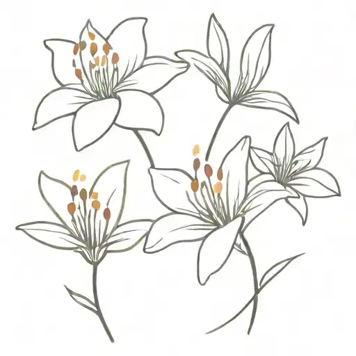 Chantal And Lily Flower Blooming