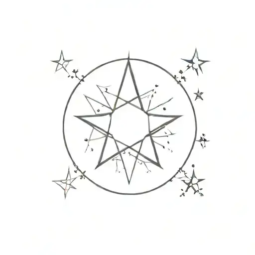 Nothern Star With Mini Stars