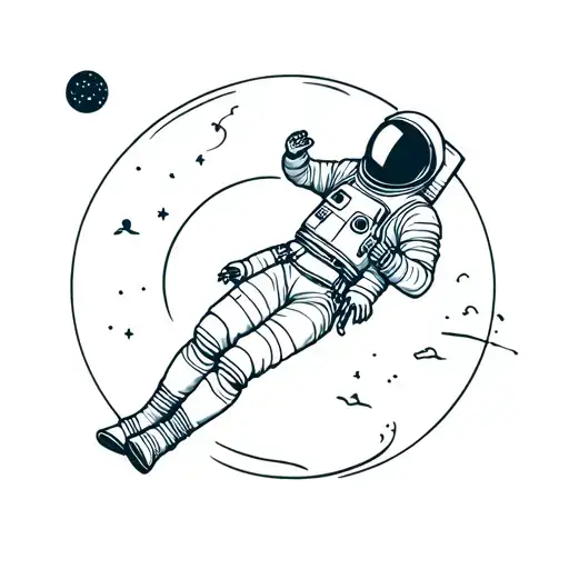 Astronaut Floating