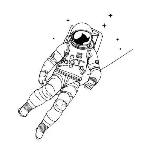 Astronaut Floating