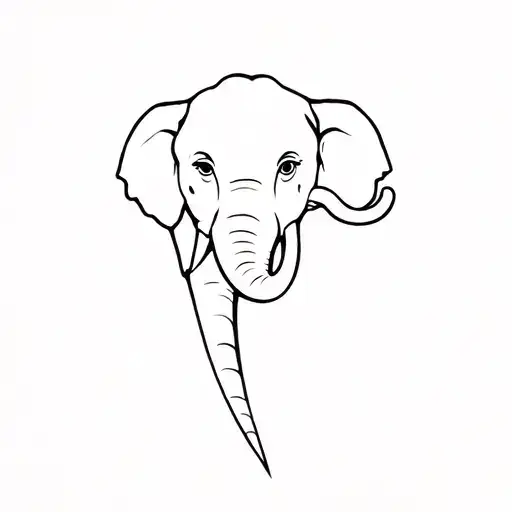 I Want A Very Small Body Tattoo Of A Man With An Elephant Head
