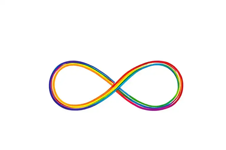 Rainbow Infinity Symbol