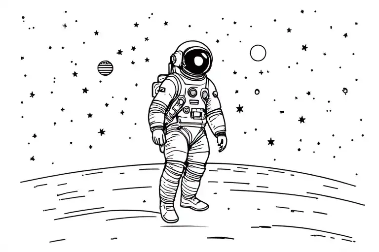 Space With Astronaut