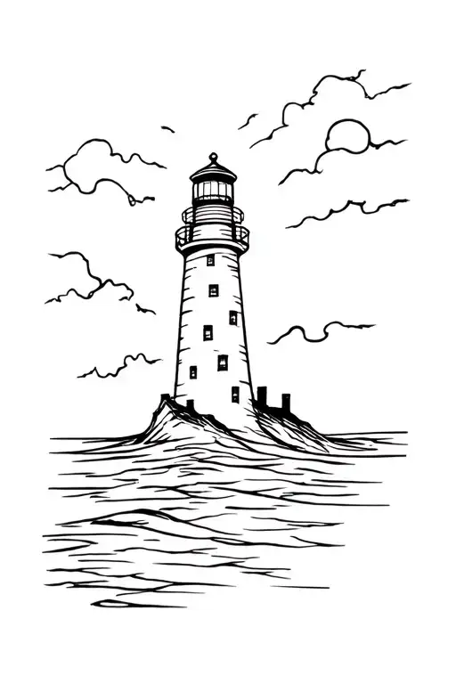 Lighthouse Stormy Condition