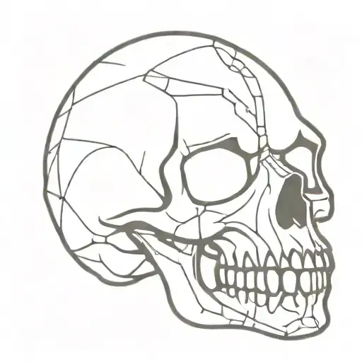 Skull With Sharp Teeth