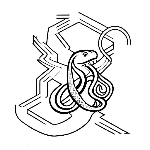 Snake Symbol Combined With Christianity
