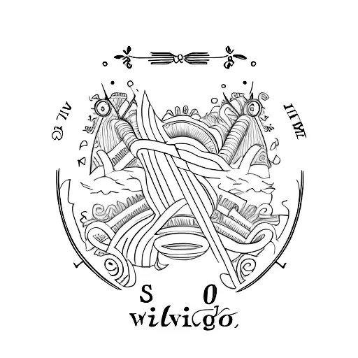 Svq Word With Details Of Seville Around