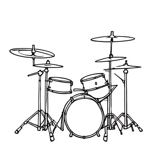 Drum Set Small In Black