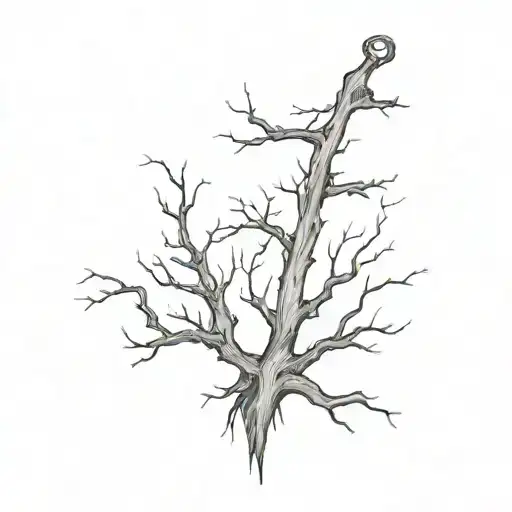 Anchor Going Through A Decaying Tree Growing