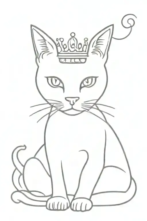 Cat With A Tiara