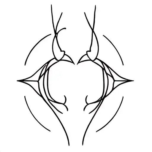 Capricorn Sign Intertwined With Aries Sign Incorporated