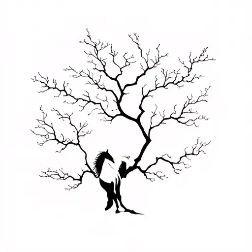 Tree Nit Branches As A Horses Of A Horse