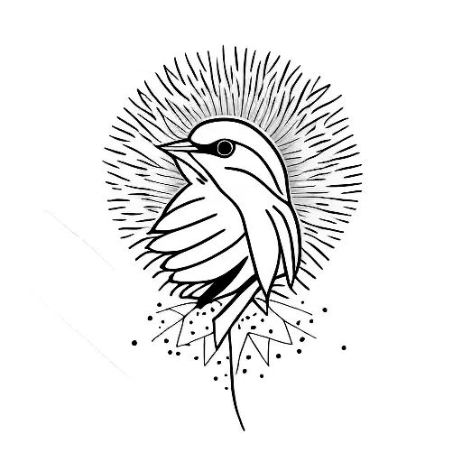 Bird With A Broken Leg Minimalist