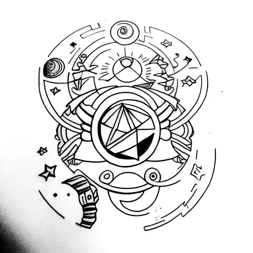 A Unique Sagittarius Tattoo With The Planet Jupiter