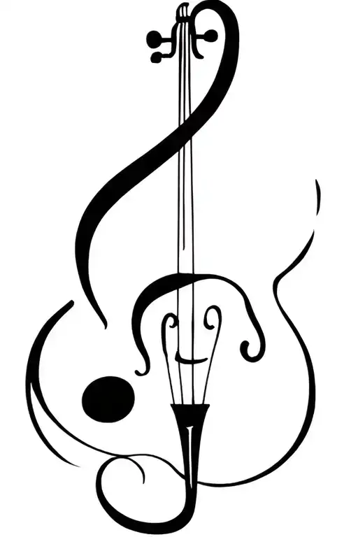 F Shape Of A Violin Clef