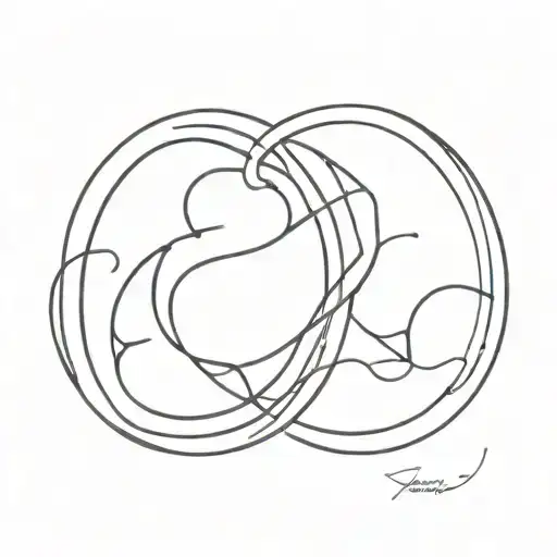 Minimalistic Gemini Zodiac Sign