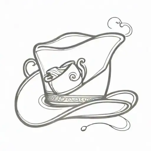 Tea Cup And Cowboy Hat