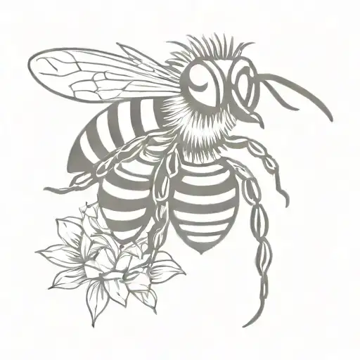 Honey Bee Holding A Gun