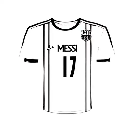 Messi Jersey Number And Signature Symbol Intertwined