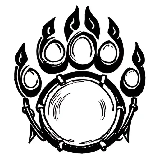 Bear Paw Drum Logo