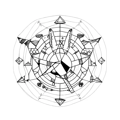 Gemini Constellation With A Minimalist Ghost