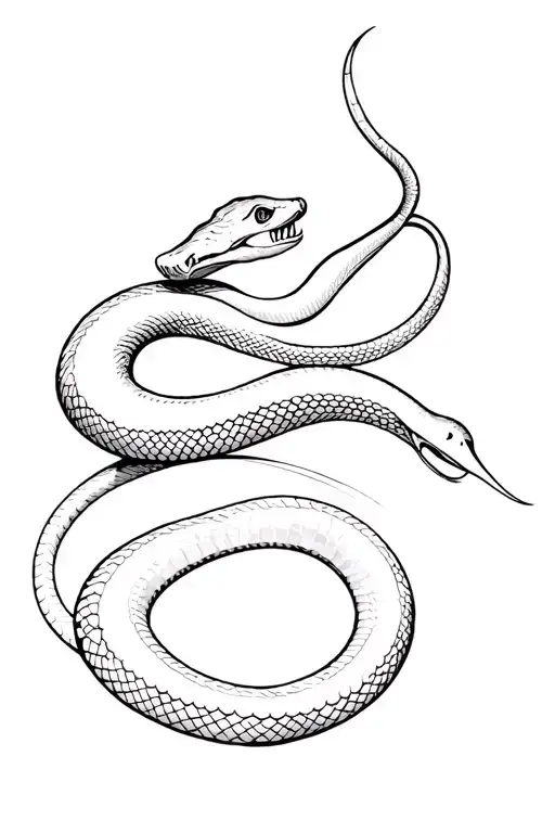 Snake Eat Himself Only