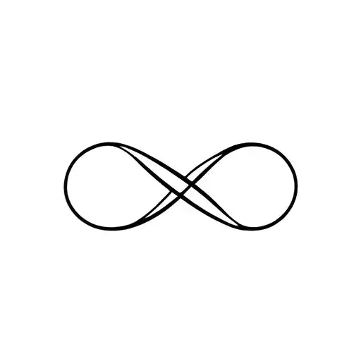 Infinity Symbol With S Shape In The Symbol Highlighted With A Thicker Line