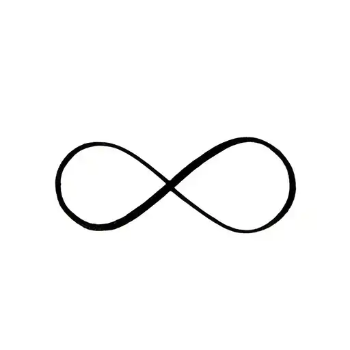 Infinity Symbol With S Shape In A Thicker Line