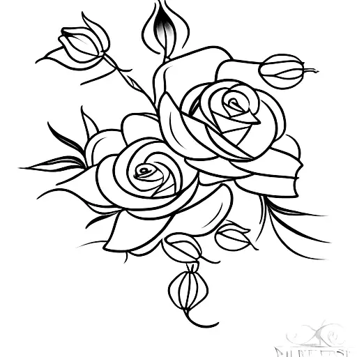 A Bouquet Of A Rose A Lily And A Jasmine Flower