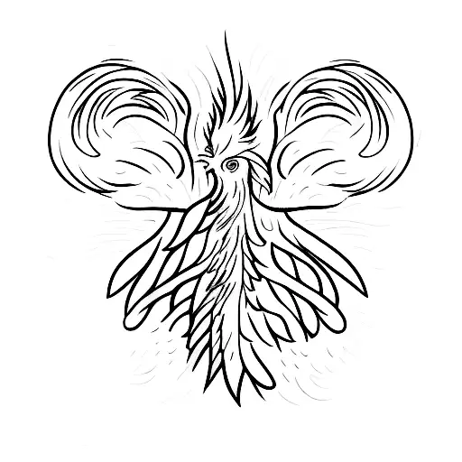 Phoenix Rising Out Of Brain