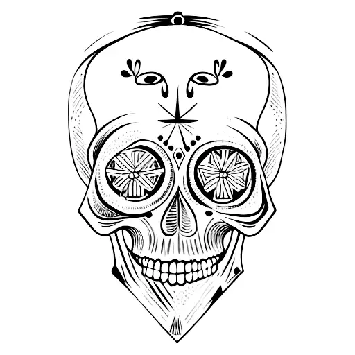 Skull Blue Souls In Eyes