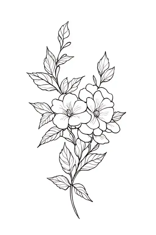 Gardenias And Nettles Plant Intertwined