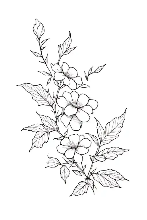 Gardenias And Nettles Plant Vine