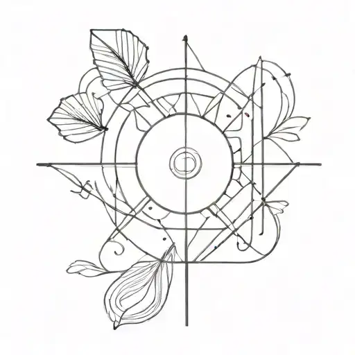 An Abstract Tattoo Design Symbolizing The Idea That 'These Things Will Change'