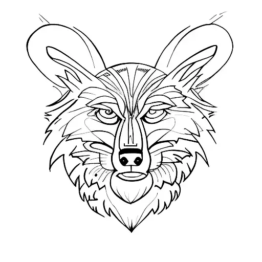 Nacht Mond Tief Schwartz Wolf