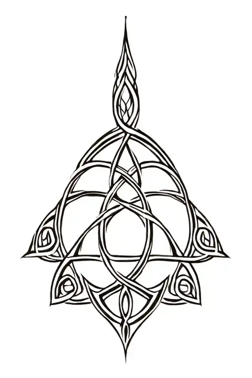 Celtic Tree With Triquetra