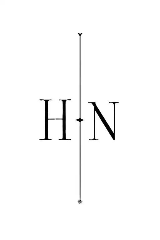 Letter H And N Roll Inspired