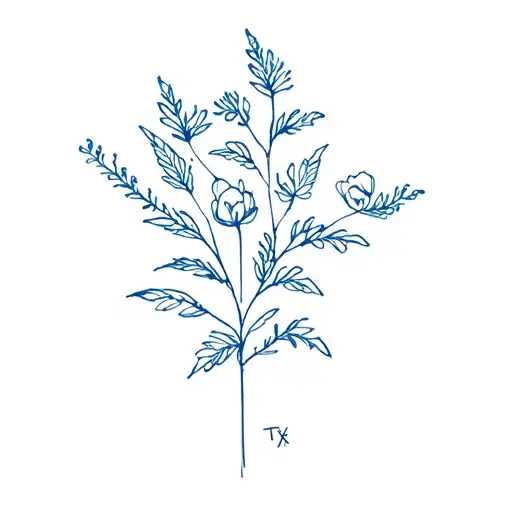 Fine Line Tattoo Inspired By Txts Blue Spring