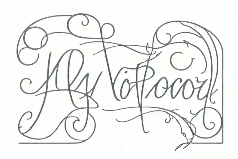 Lettering Tattoo Design
