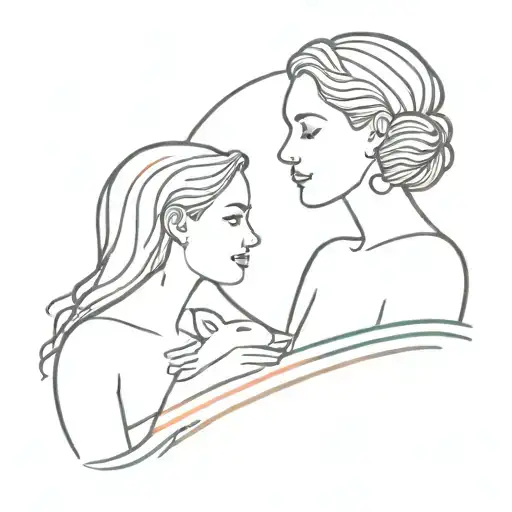 Sweet Rainbow Dreams Mother Daughter Feminine