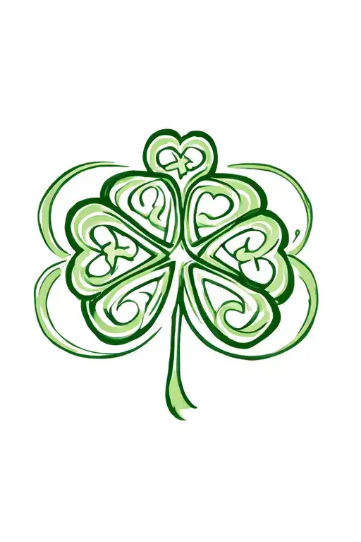Shamrock Celtic Background